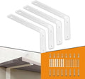 clt white shelf bracket, 12” x 5” quarter, main product view