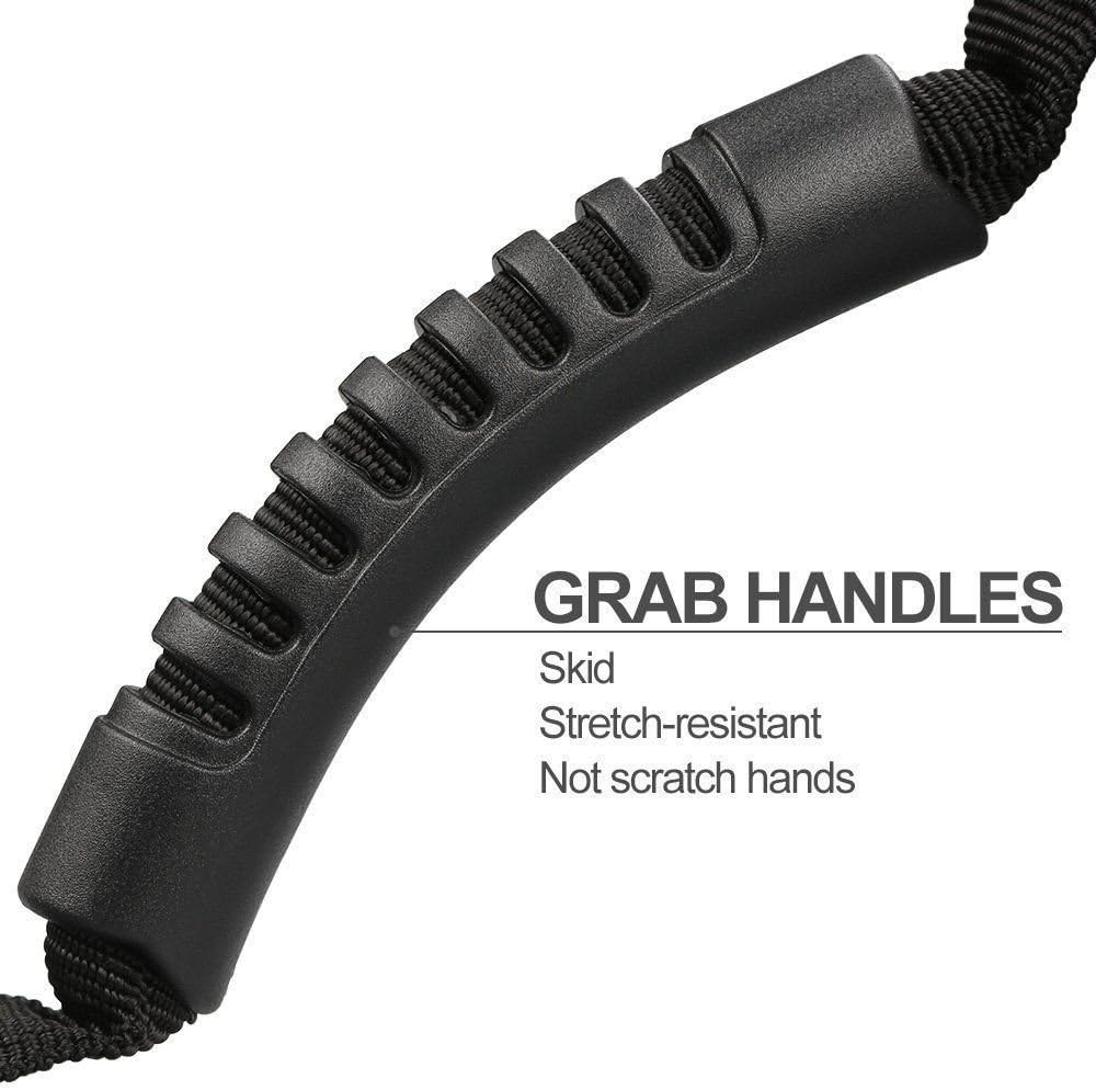 moveland 4 x Grab Handle Compatible with Roll Bar Grab Handles Jeep Wrangler YJ TJ JK JL Sports Sahara Freedom Rubicon X & Unlimited 1955-2023 (Black)