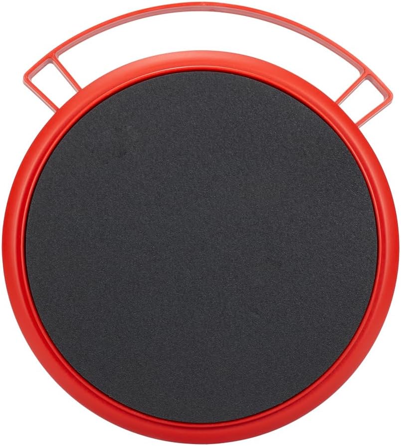 Maxshine 12" Universal Foam Bucket Lid Seat | Red with Black Foam Padded Snap-On Cover for 12" Buckets | Converts to Seat, Kneeling Pad & Organizer | Car Detailing Accessory