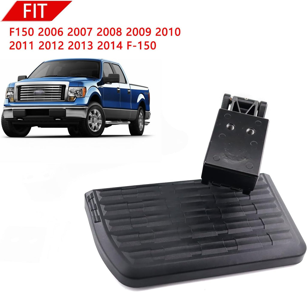 75302-01A Rear Bed Step Retractable Bumper Step for Ford F150 2006-2014, Folding Truck Tailgate Step
