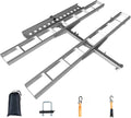 600 lbs Professional-Grade Motorcycle Hitch Carrier – 2 Inch Receiver Hitch Mount, Anti-Wobble Stabilization, Non-Slip Ramp, Tie-Down Straps, Dirt Bike & Motorcycle Trailer Transport