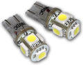 LEDUHL-T10-WS5 Under Hood Light LED Light Bulbs T10 Wedge, 5 SMD LED White 2-pc Set
