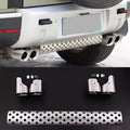 Khan Look Tail Pipe Throat fits for LR Defender 110 130 90 2020-2026 Dual Exhaust Pipe mask Exhaust Modification Decorative Accessories Stainless Steel Silver (2.0L)