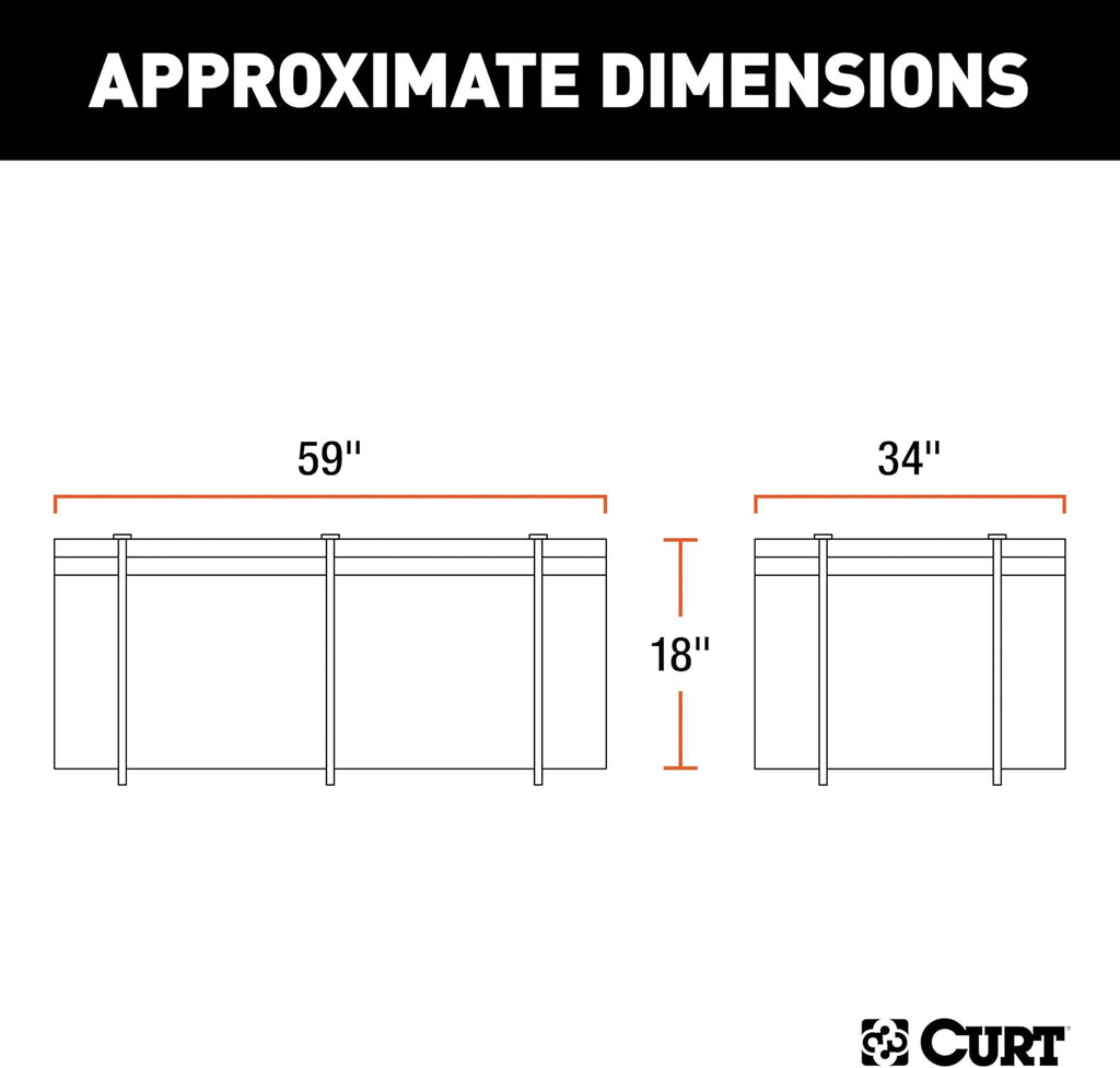 Curt 18221 Waterproof Rooftop Carrier Cargo Bag