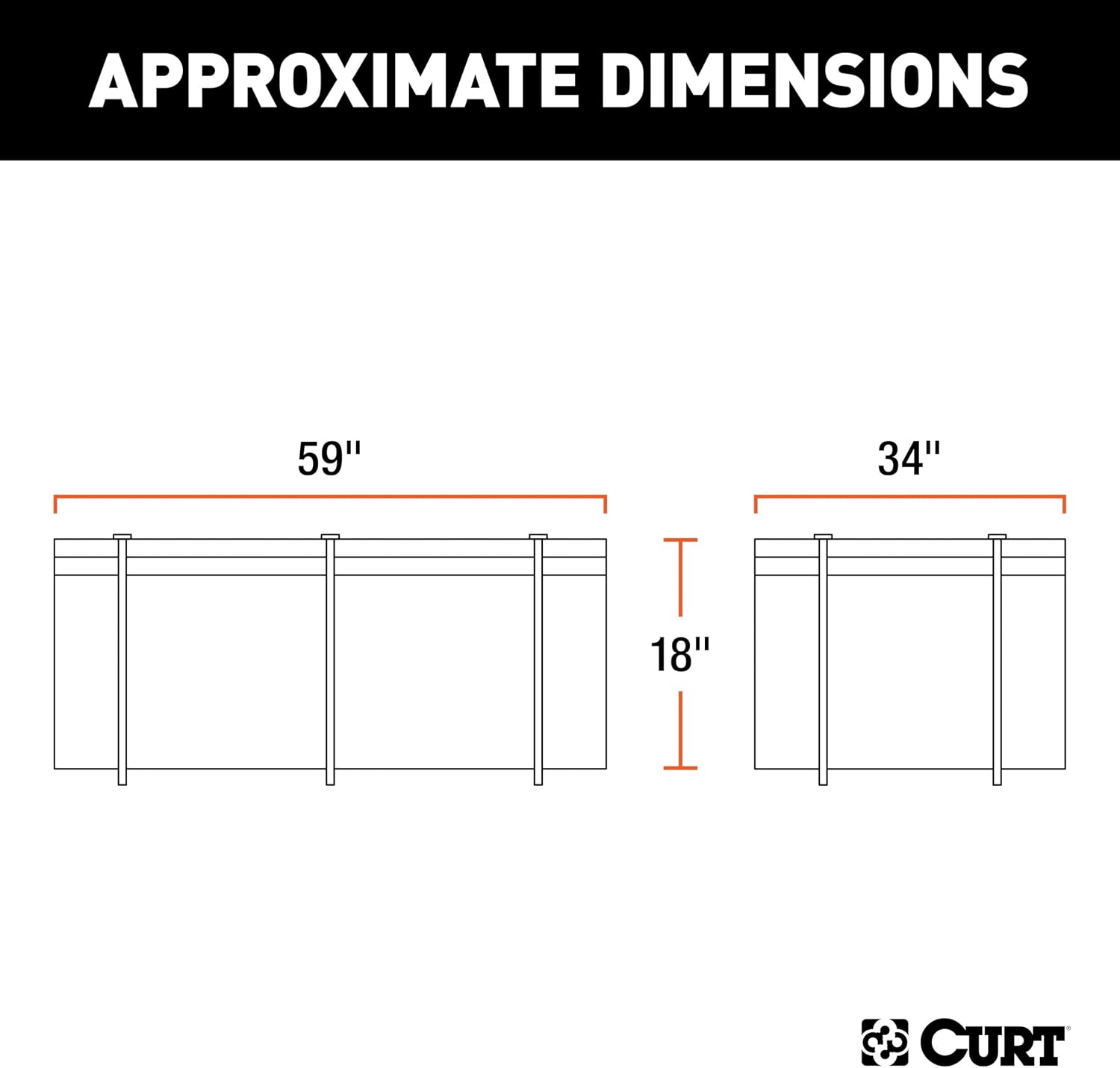 Curt 18221 Waterproof Rooftop Carrier Cargo Bag