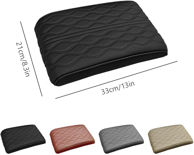 2025 Upgrade Universal Style Memory Cotton Car Armrest Box Pad, New Leather Car - Image 9