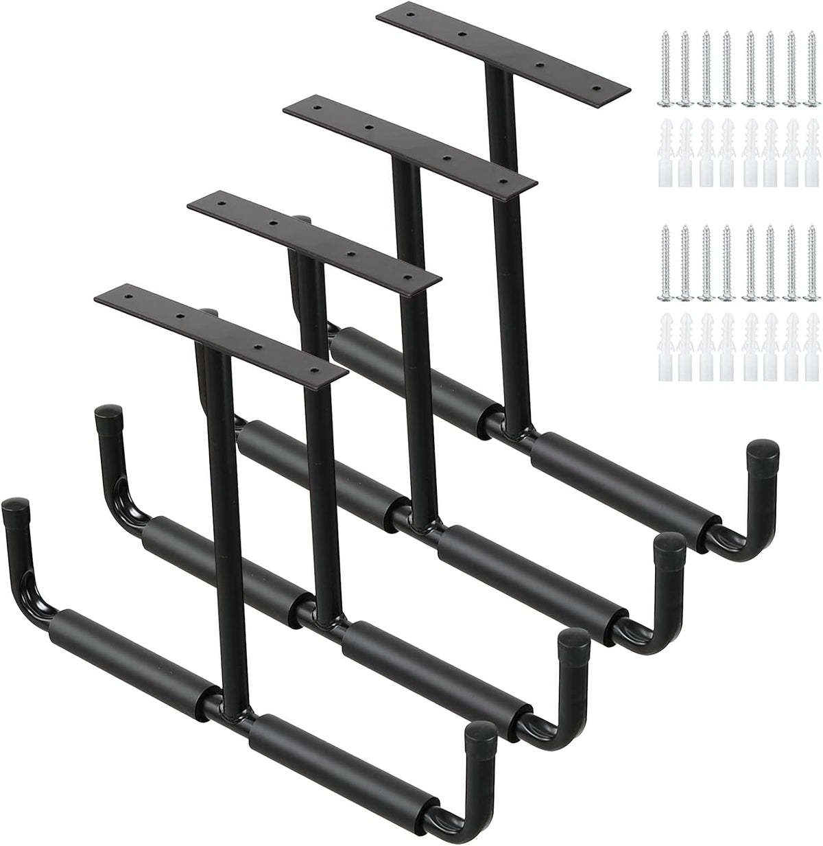 overhead garage storage hooks, heavy duty ceiling mount, main product view