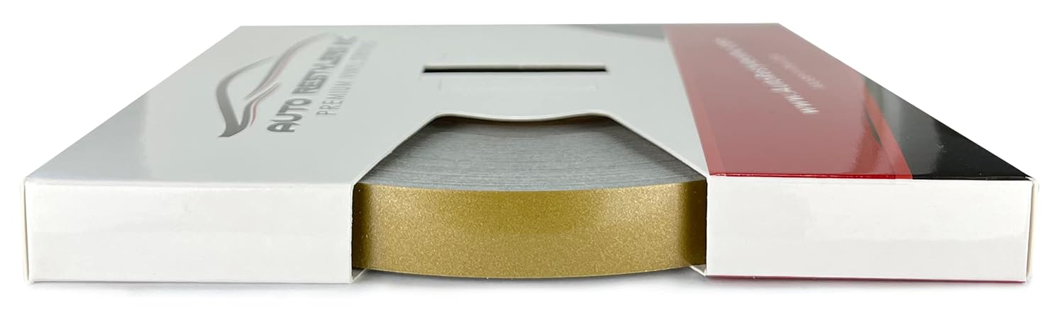 3M 1/2" x 150' Automotive Vinyl Pinstriping Tape (Satin Gold Metallic)