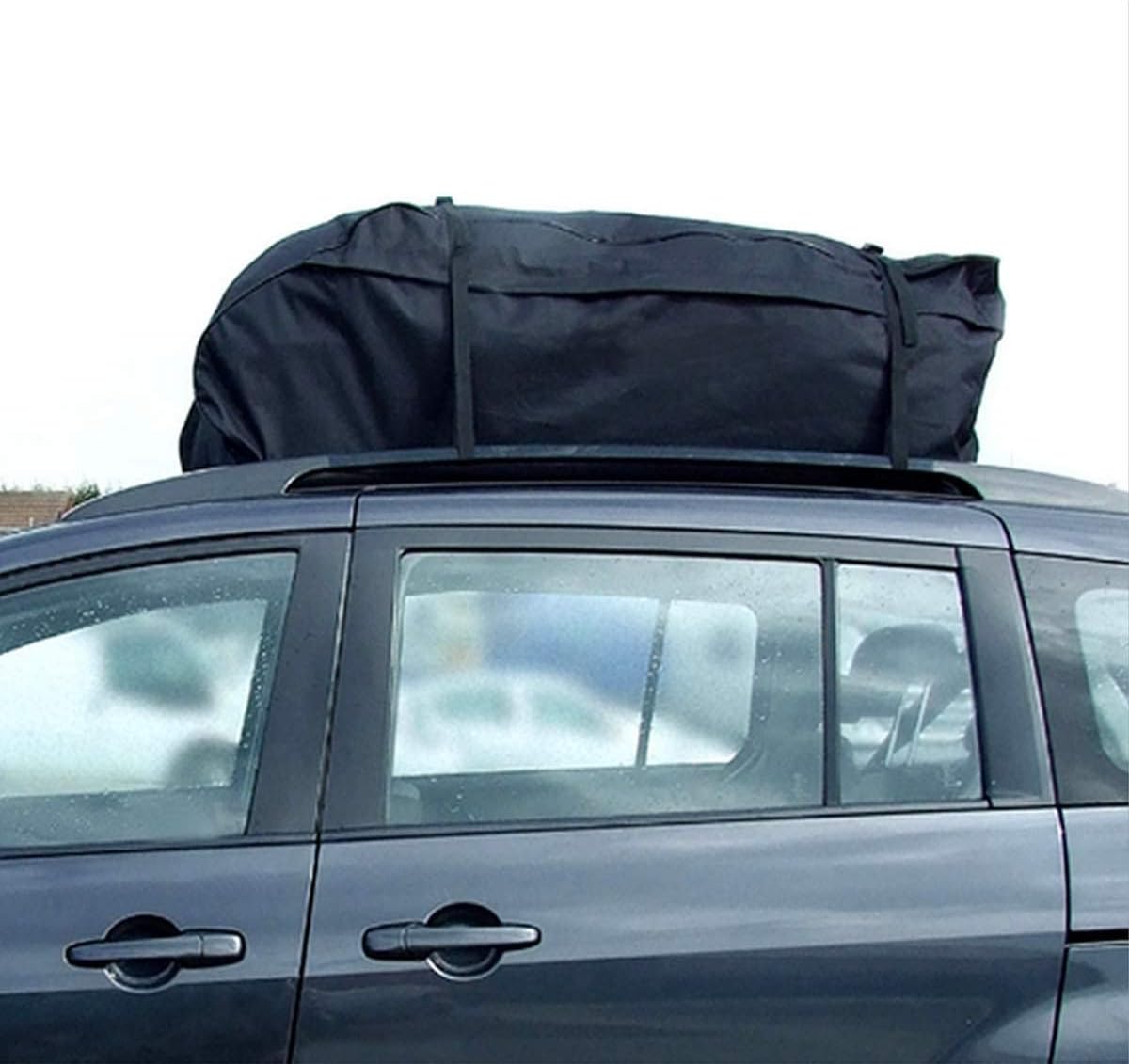 Car Top Roof Rear Trunk SUV Cargo Luggage Baggage Bag Waterproof Rooftop Black Storage Travel