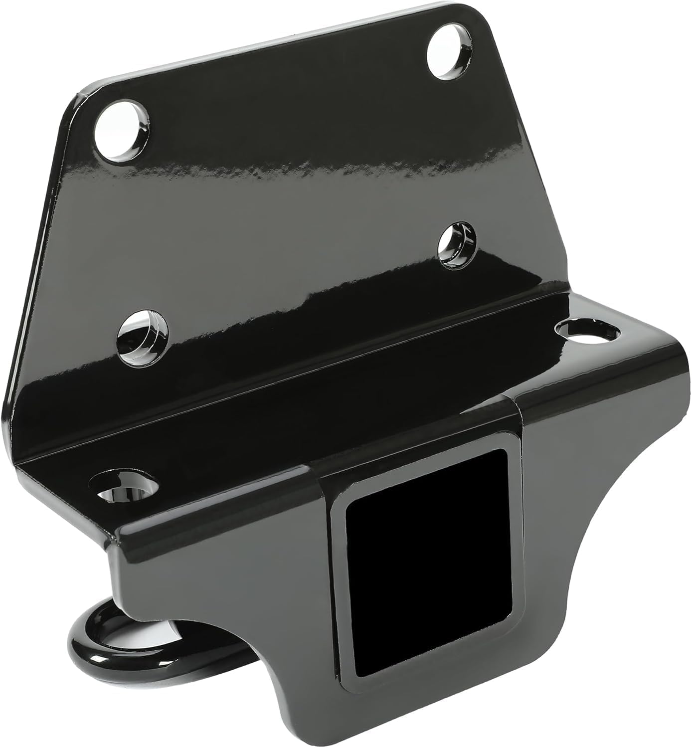 HECASA Trailer Hitch & Bumper Panel Compatible with 2007-2014 Toyota FJ Cruiser Replacement for PT228-60060 Steel & Plastic Powder Coated & Painted Black Hitch & Silvery Panel