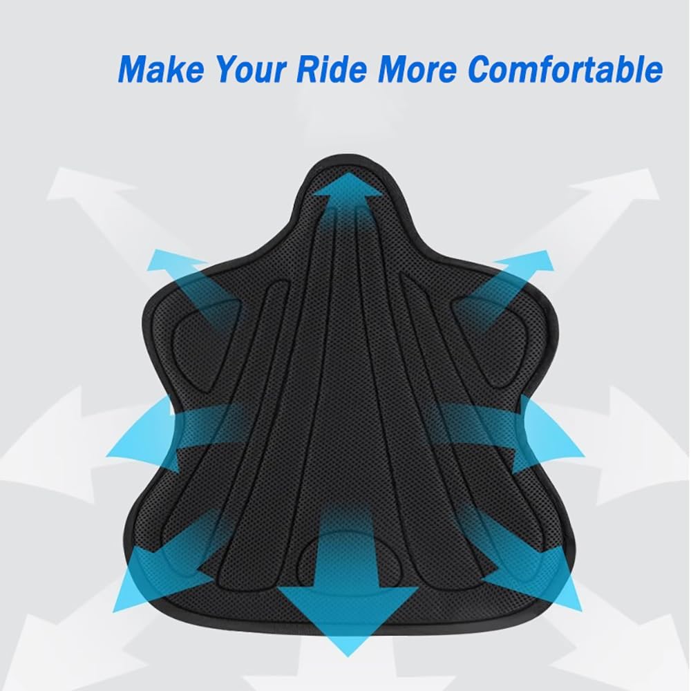 Motorcycle Seat Cushion for Triumph Speed Twin (2019-2025), Upgraded Breathable Pad Absorbing Non-Slip Rider Comfort Motorcycle Seat Cover,Model A