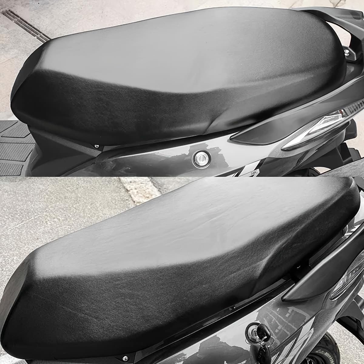 Motorcycle Seat Cover, Universal Seat Cover Soft Anti-Slip Cushion Seat Elastic Seat Cover Waterproof Heat-Insulating Sun-Proof Seat Pad for Dirt Bike Motorcycle Scooter Motorbike