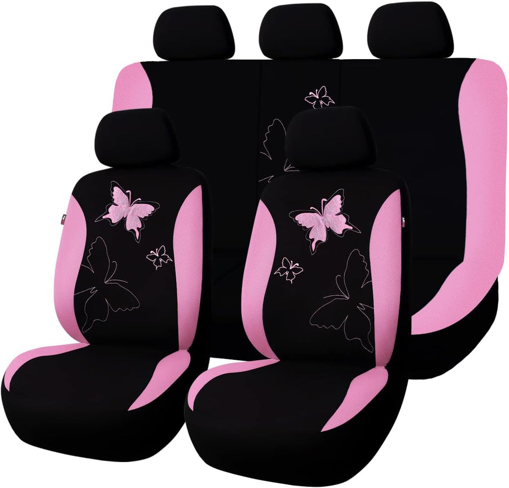 flying banner butterfly car seat covers ful set, main product view