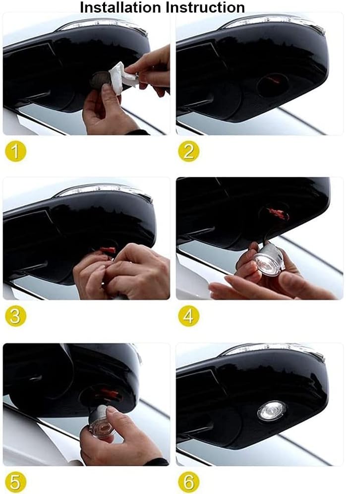 Side Mirror Projector Puddle Welcome Blanket LED Logo lights replacement for F150 F250 F350 13th 14th Generation All Car Models 2015years up customized logo