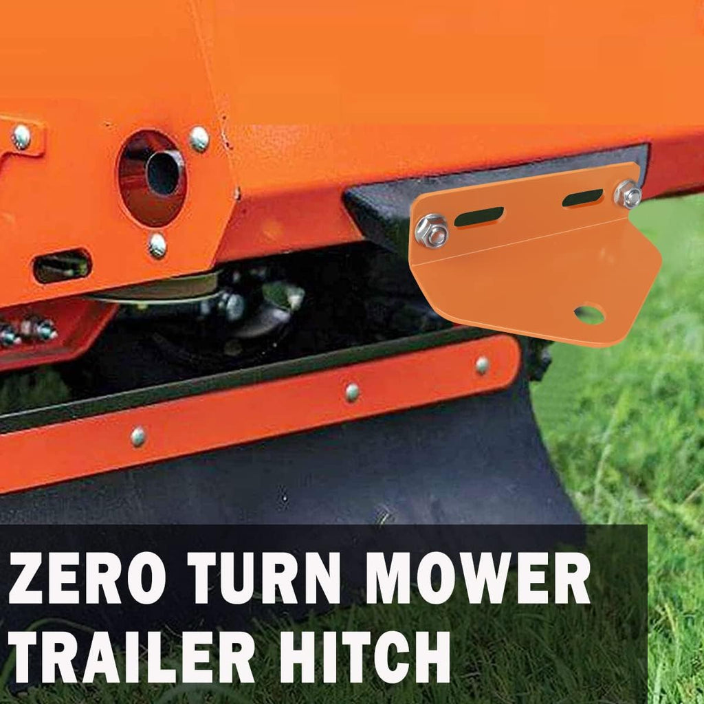 Universal Heavy Duty Zero Turn Mower Trailer Hitch and Strong Heavy Duty Neodymium Magnetic Trailer Hitch Pin with 2 Bolts -1/2'' R-Clip (Combo Pack,Red＋Orange)
