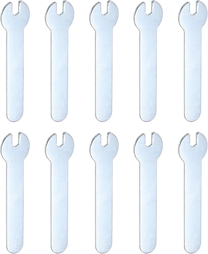 HARFINGTON 10pcs Small Wrench 4x66x1.5mm Metric U-Shaped Single Open Ended by HARFINGTON