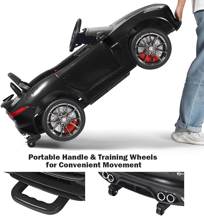 Costzon Ride on Car, 12V Licensed Jaguar F-Type SVR Battery Powered Kids' - Image 8