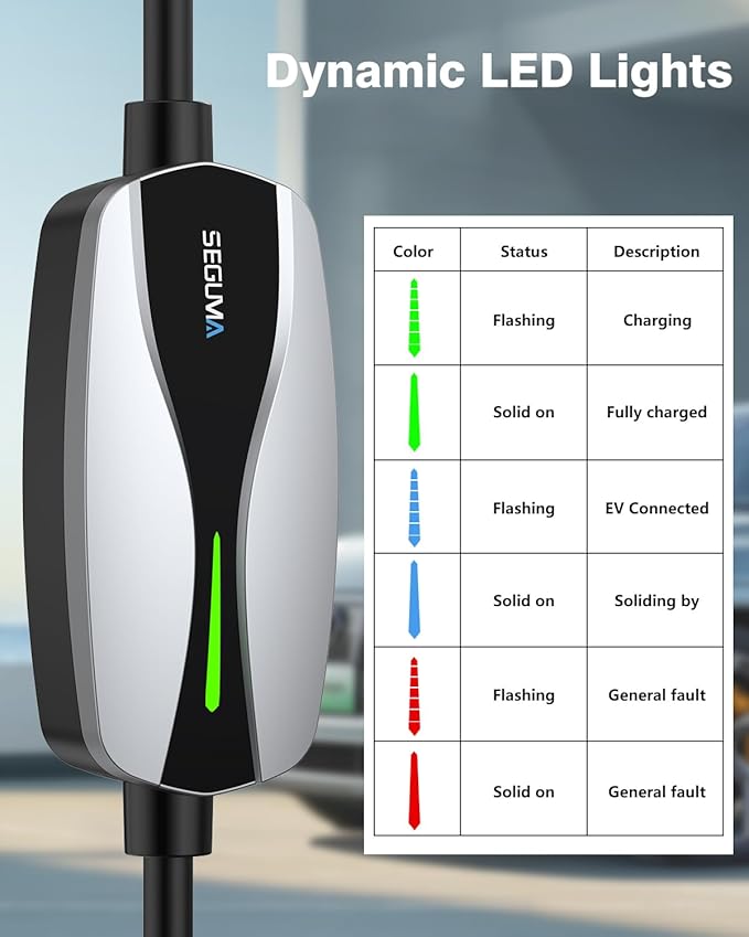 Level 1/2 EV Charger, 16Amp Electric Car Charger 25FT Cable - Image 8