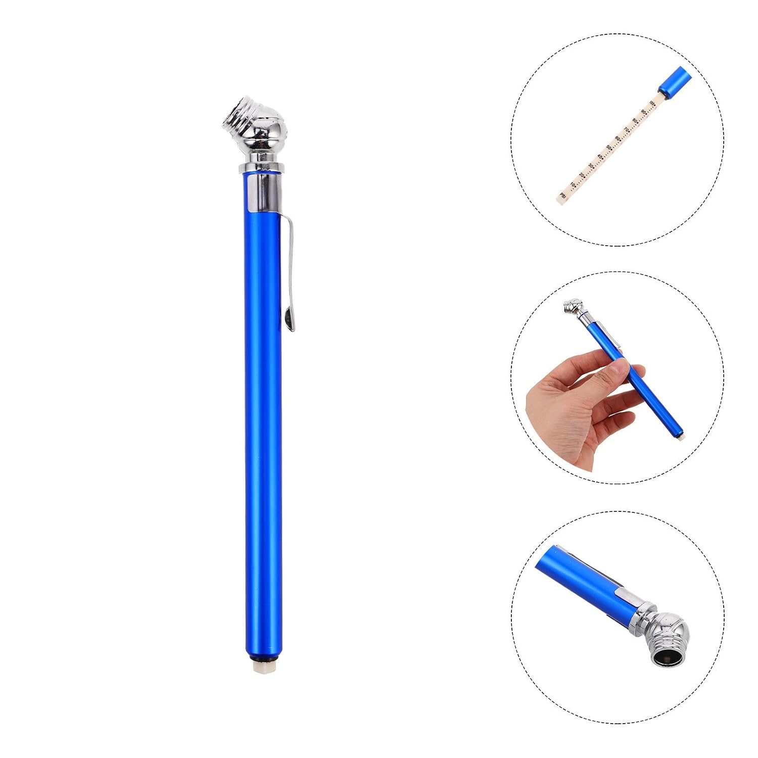 LIFKOME Portable Tire Pressure Pen Gauge for Accurate Tire Readings with Penstyle Design Aluminum Alloy Construction Compact Size for SUV