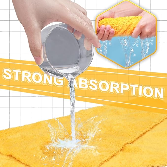 Micro Fiber Towels Car，Coral Fleece Car Wash Cleaning Towel, Scratch Free - Image 6