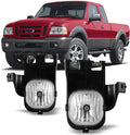 Winjet OEM Fog Light for Ford Ranger 2006-2007 Factory Style OE Fitment Replacement Fog Light A Pair Set Clear Lens