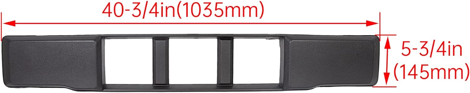 ECOTRIC Lower Grille Compatible With 2015-2017 Ford F-150 F150 Front Bumper Lower Grille Trim Panel Black Replacment for FL3Z-17E810-CA FO1044110