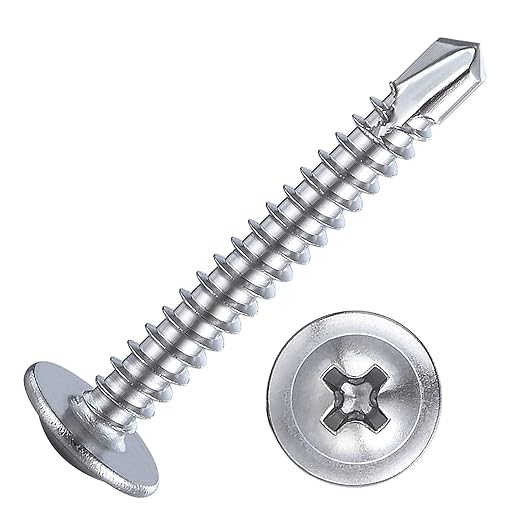 Wensilon（200pcs）#8×1”for Sheet Metal Self-Tapping Screws 410 Stainless Steel - Image 8
