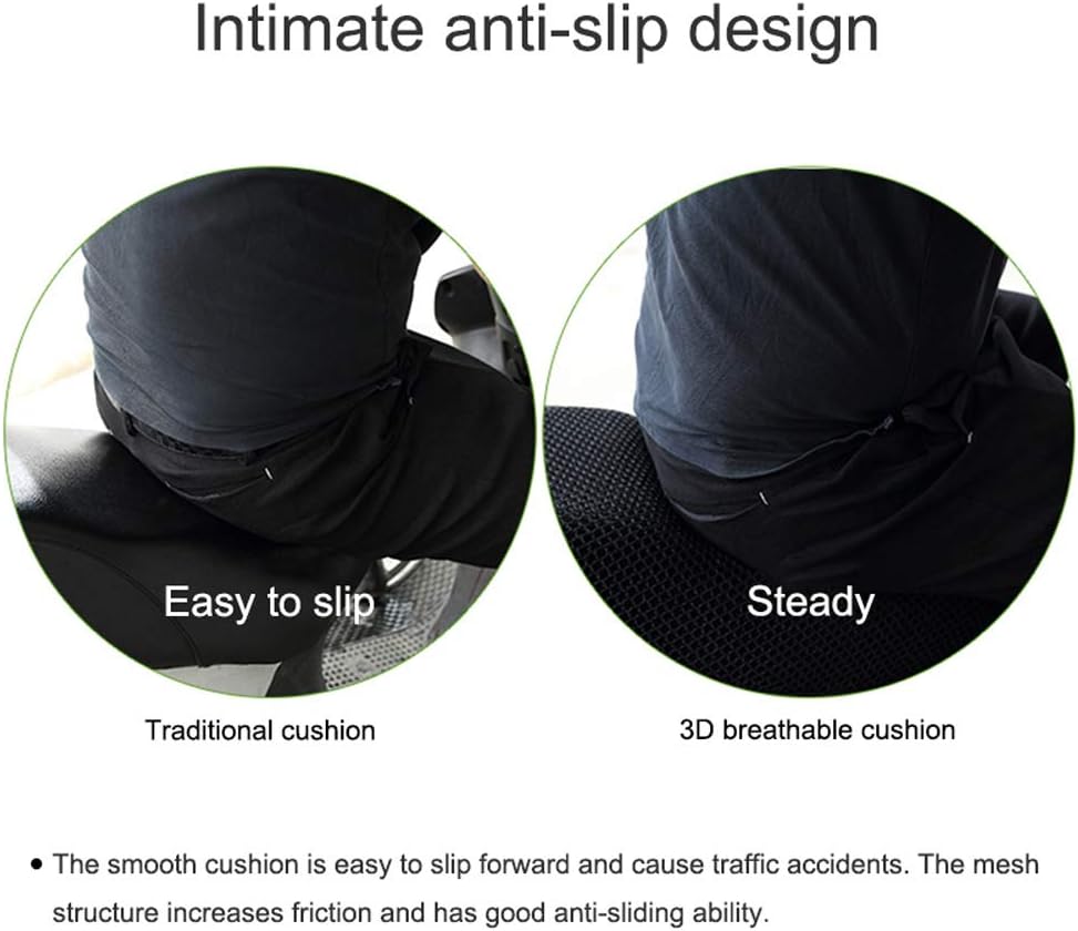 Electric Bike Net Seat Cover M/L/XL/XXL/XXXL Mesh Protector， Insulation Cushion Cover Electric Bike Motorcycle Universal Parts(XXXL)