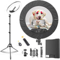 18 inch ring light kit, 55w6700k dimmable led, main product view