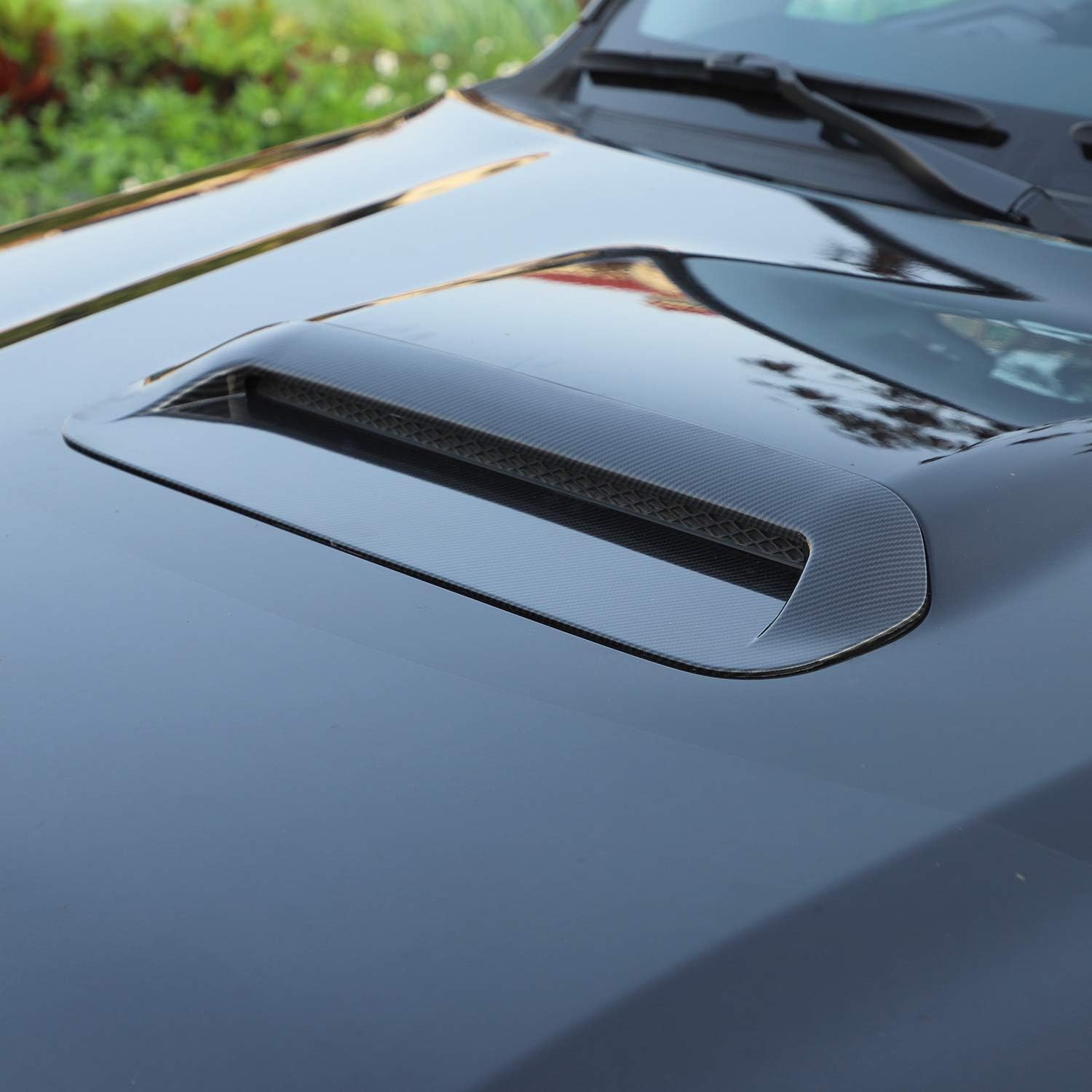 JeCar Carbon Fiber Hood Scoop Vent Cover Trim for 2010-2023 Toyota 4Runner TRD Pro TRD Off-Road