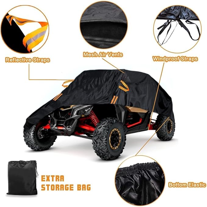 UTV X3 Cover Waterproof Heavy Duty Oxford Cloth All Weather Protection Covers - Image 6