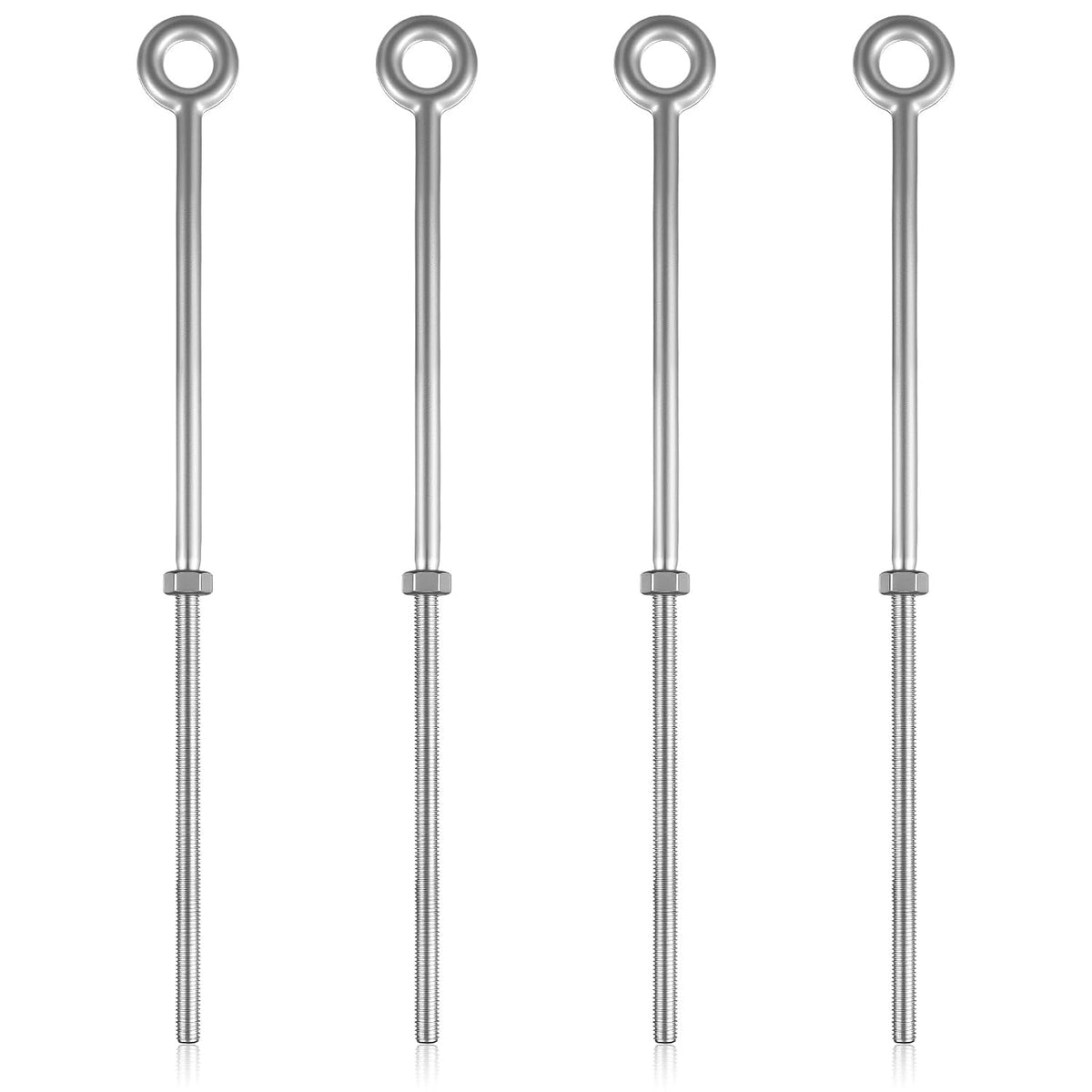 leifide 4 pack 1/2" x 18" eye bolt, main product view