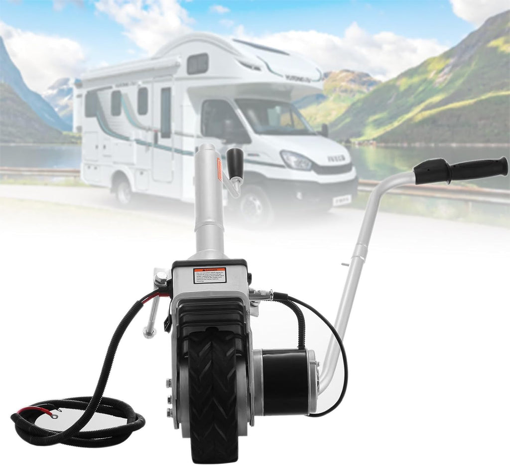 Electric Trailer Dolly Motorised Wheel Mover Motorised Wheels By - Max Load 5000Lbs, Power Mover for & Maneuvering -12V/350W Jack