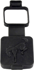 2021-2024 Ford Big Bronco/Bronco Sport 2"" Tow Hitch Bucking Bronco Rubber Plug Cover, Black