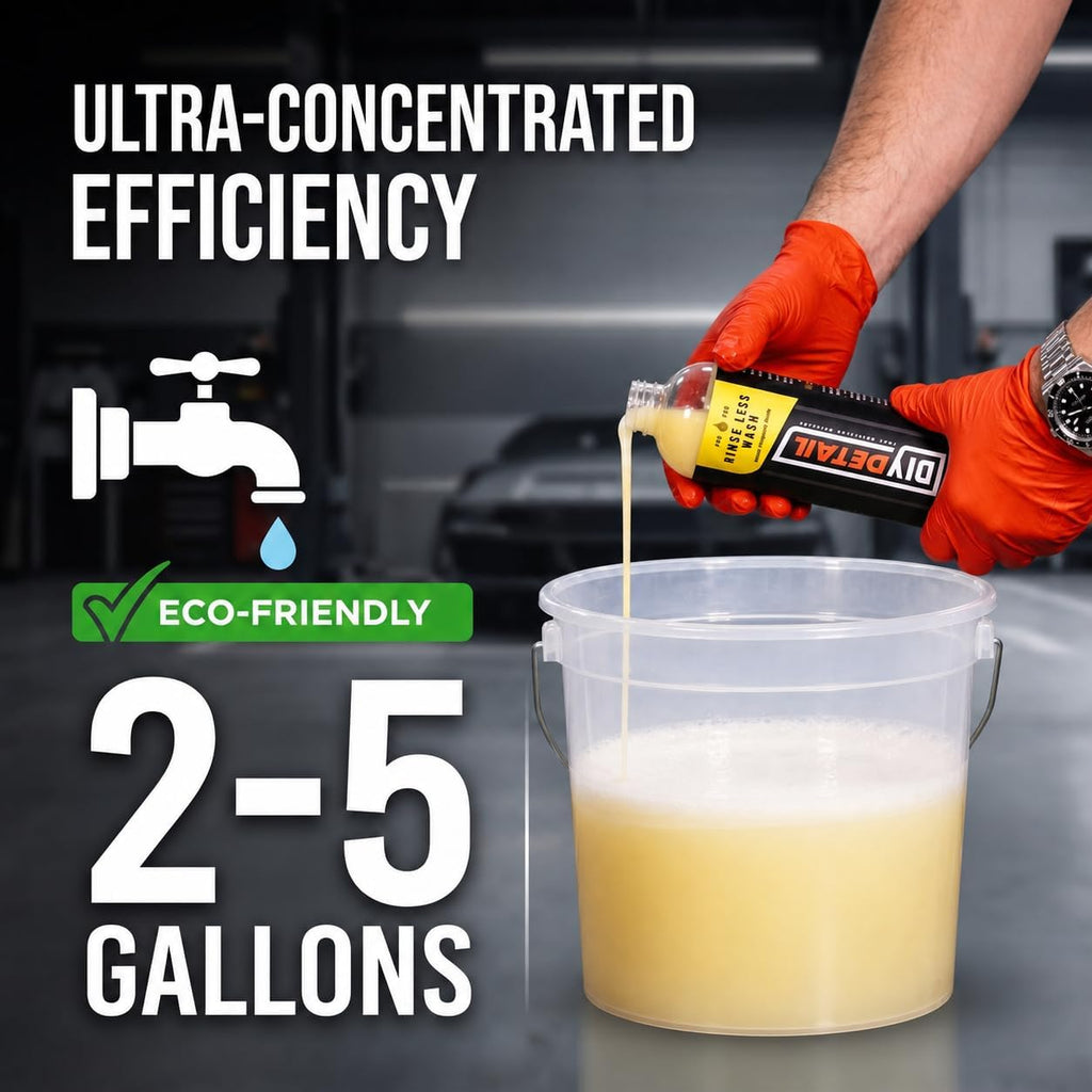 diy detail Rinseless Wash V2 – Waterless Car Wash & Rinseless Soap Alternative | Streak-Free Auto Detailing Solution | Safe for PPF, Ceramic Coating, All Vehicle Surface | 16oz Bottle