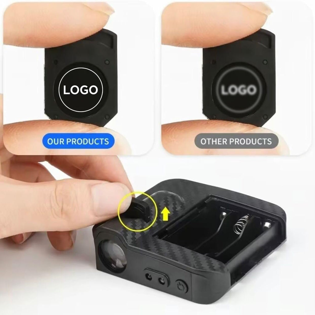 2PCS Car Door Lights, Car Door Lights Logo Projector, Rechargeable HD Car Welcome Lamp for Beee-nn