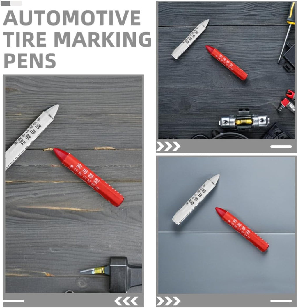 20pcs Waterproof Wax Marker Pens for Tire Repair Easy to Use Car Tire Paint Marking Crayons Versatile Use for Vehicle Maintenance