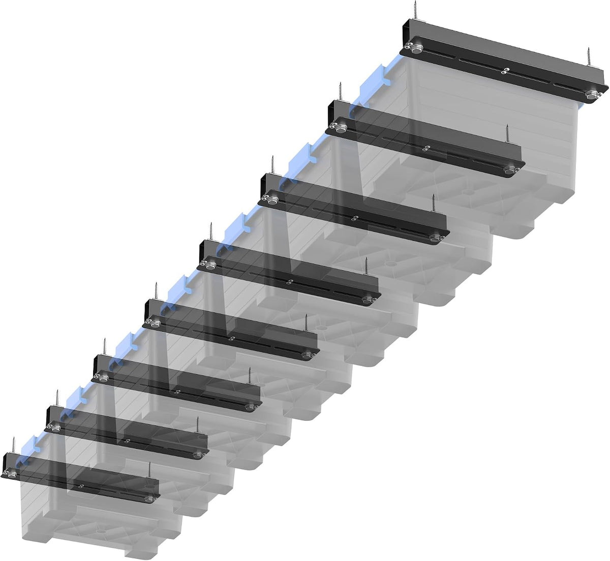 everhanger ceiling storage rack, heavy duty garage overhead, main product view