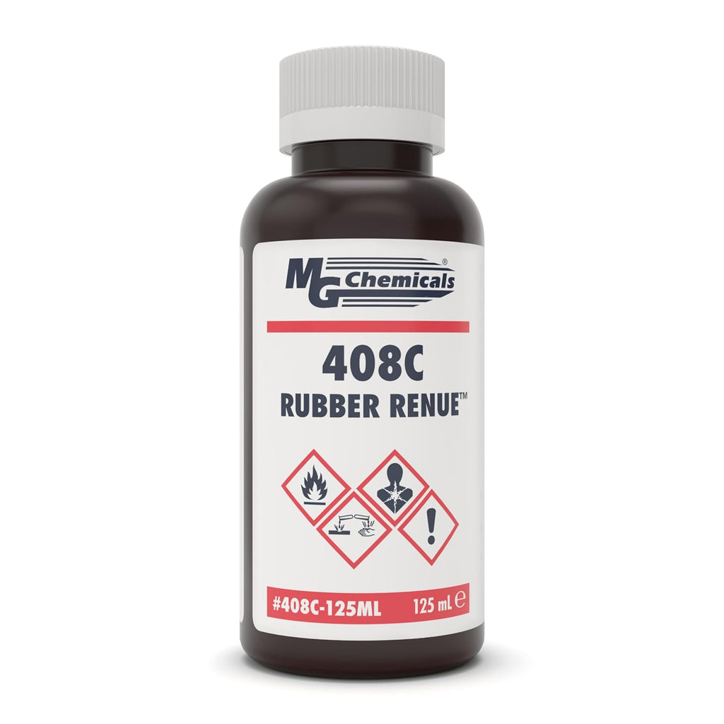 MG Chemicals 408C Rubber Renue, Rejuvenate and Restore Rubber Belts, Platens and Rollers 125mL