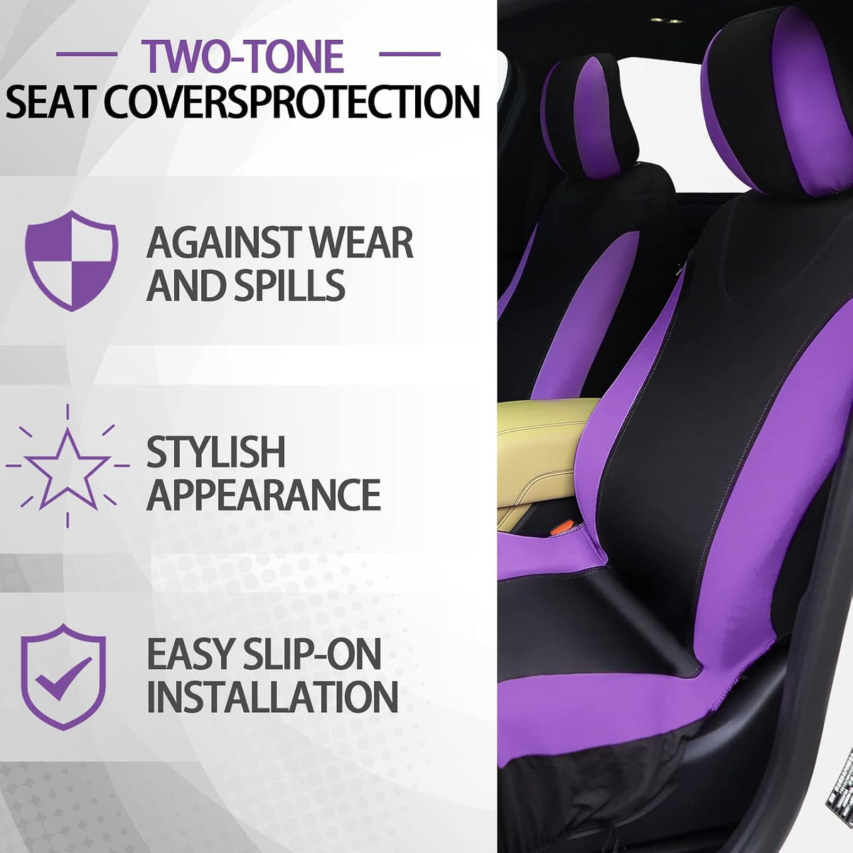 woanger 47 car seat cover full set car, close-up detail