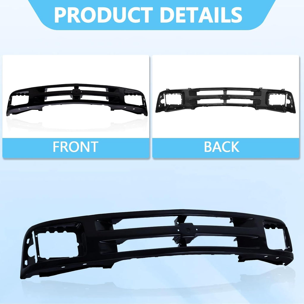 Perfit Liner New Front Primed Black Grille Grill Compatible with 1994-1997 Chevy S10 Blazer SUV Sealed Beam Head Lamp Type Fits GM1200225 12471807