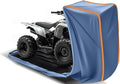 Full Enclosed ATV Cover Waterproof Outdoor Heavy Duty 4 Wheeler Cover All Season Weather Proof Quad Cover with Reflective Strips Fits ATV Length up to 84" Windproof Sunproof Dustproof