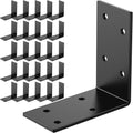 3x3 inch black l shape 90 degree corner, main product view
