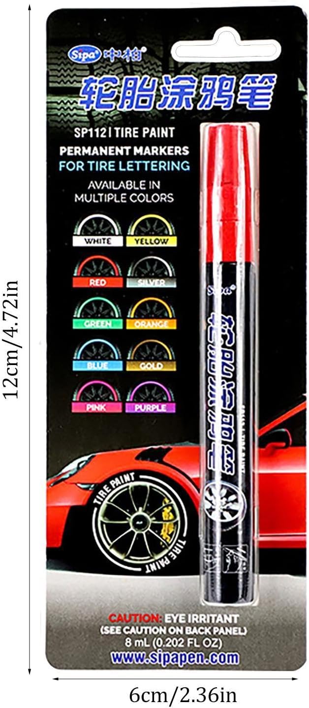 Tire Marker Paint Pen - Tire Paint Pen | Auto Tire Waterproof Pen | Tire Lettering Marker Paint Pen | Fast Drying Pen For Cards Tires | Courtyard Wooden Fences, Canvas Shoes