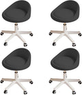 Rolling Stool Set of 4 Rolling Hydraulic Salon Stool by Walktory