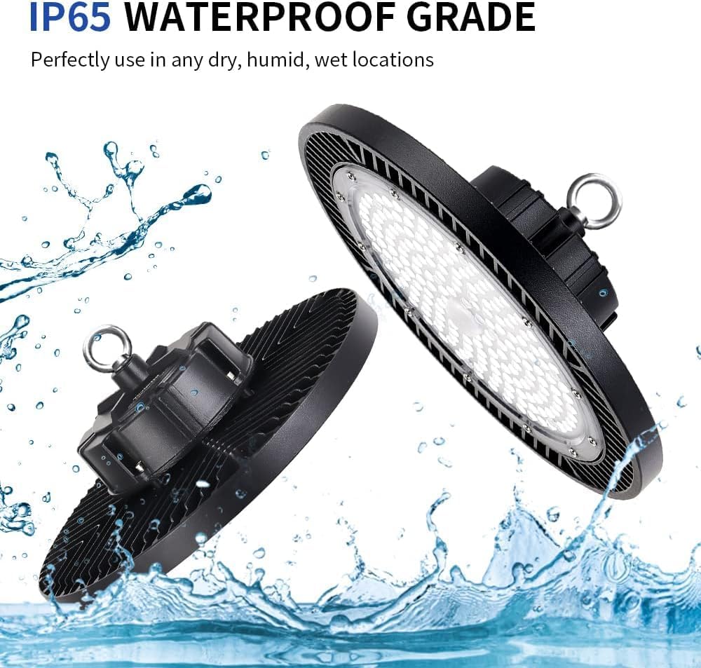 LED High Bay Light, 200W 28000lm 5000K High Bay Led Shop Light with Plug 5...