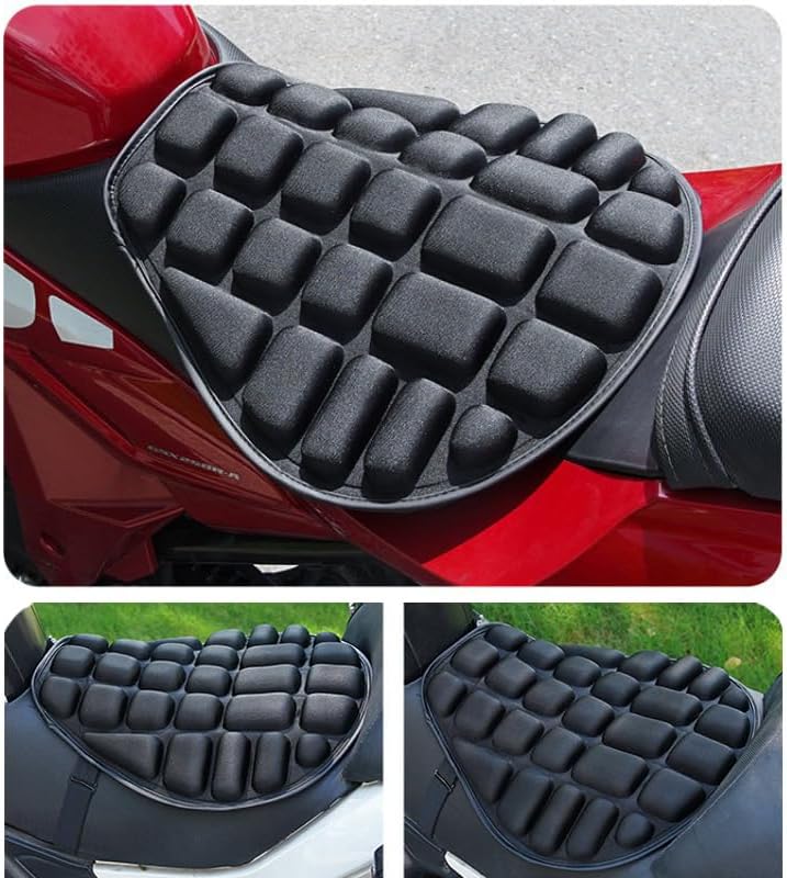 Motorcycle Seat Cushion for Yamaha Xmax 300 Xmax 300, Comfort Seat Cushion for Tailbone Pain Relief - Pressure Relief & Heat Dissipation for Long Rides,A/Single seat