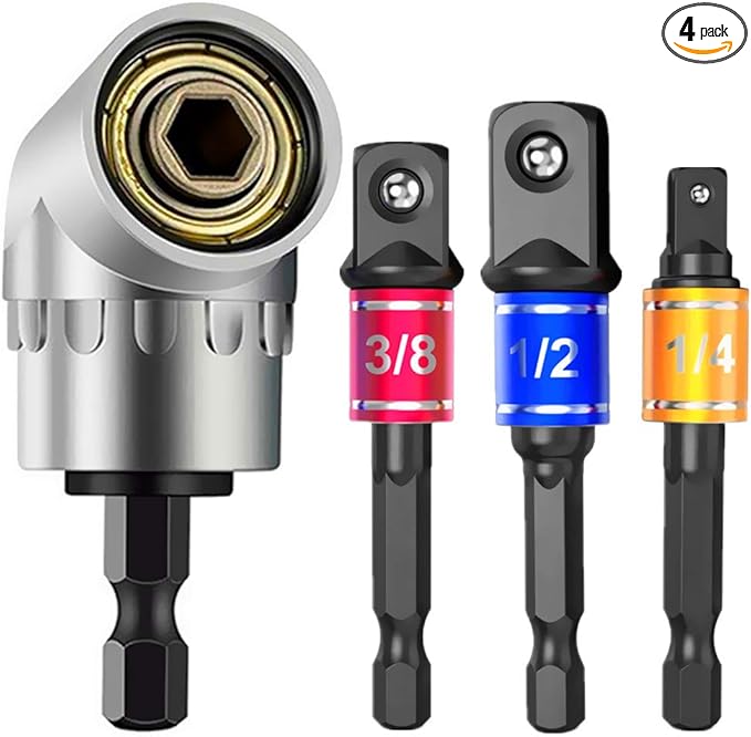 Impact Grade Power Hand Tools Driver Sockets Adapter Extension Set by CIGOTU