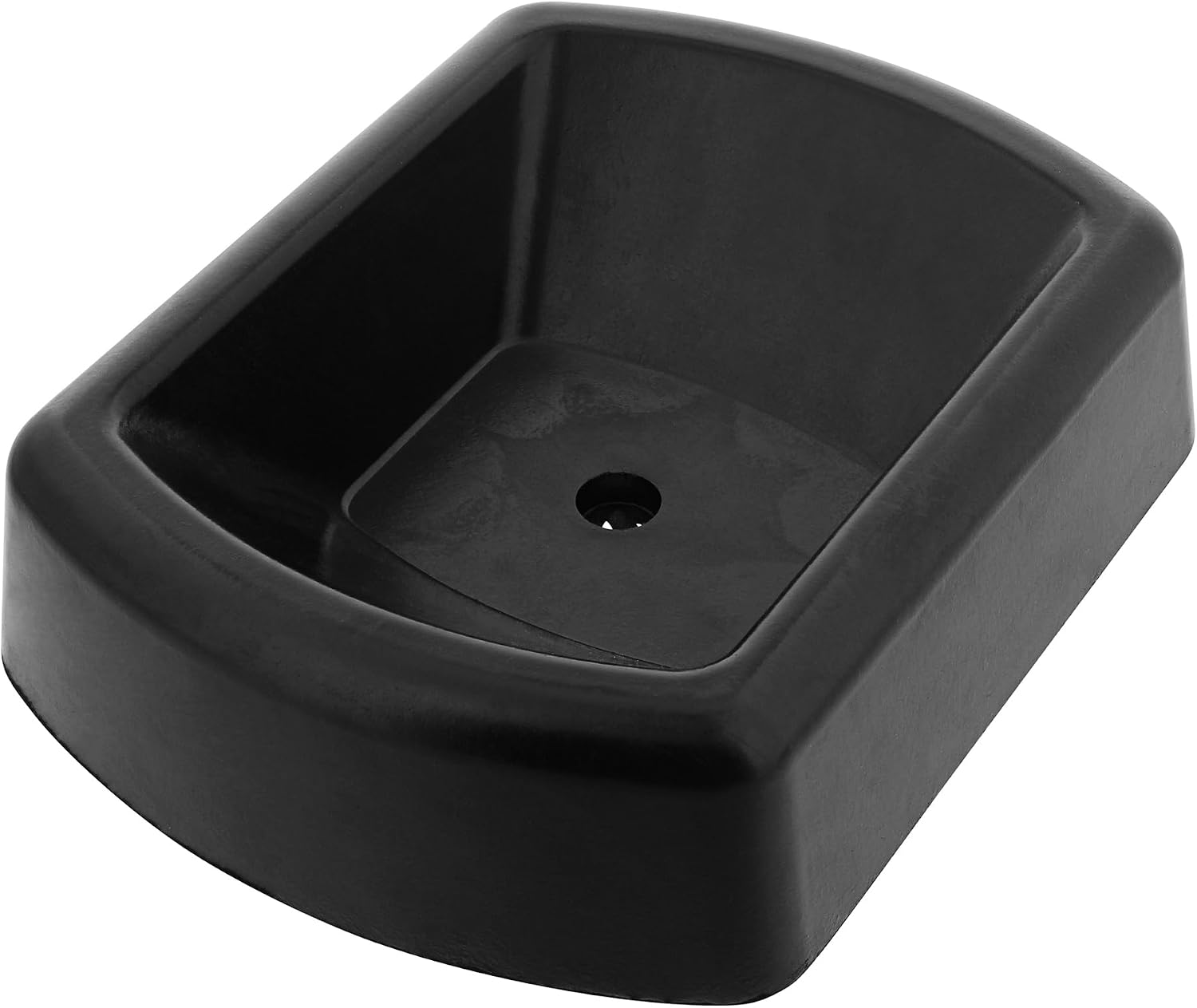 BISupply Trailer Wheel Chock for up to 6in Caster Wheel - 1pc Rubber Boat and RV Jack Block Jockey Trailer Wheel Dock