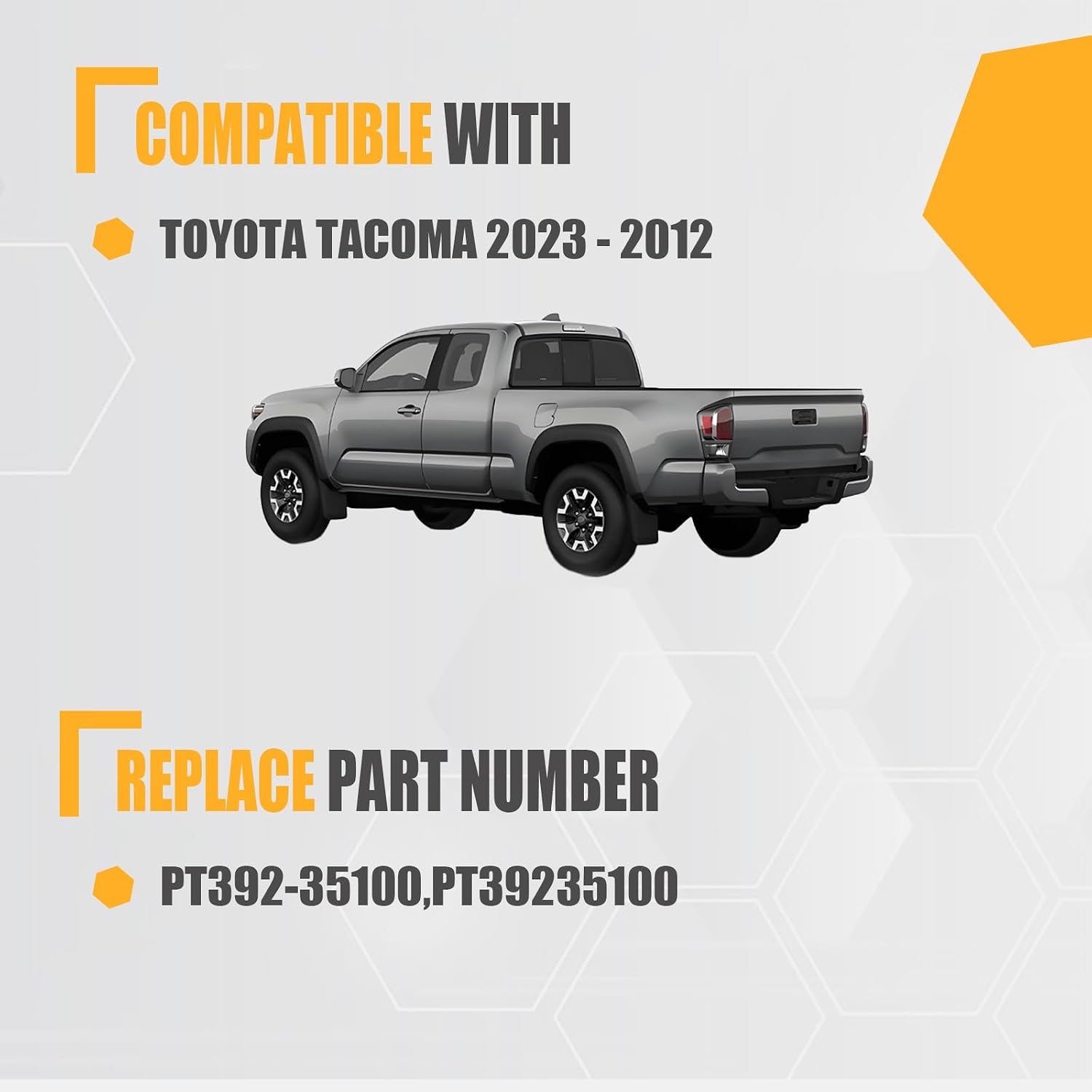 GSPSCN Rear Bed Step Replacement for Toyota Tacoma 2012-2023,# PT392-35100 | Folding Truck Step Retractable Tailgate Bedstep Bumper Tailgate Step